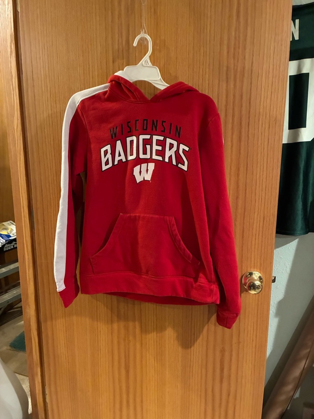 Fanatics Red Hoodie with White Accents